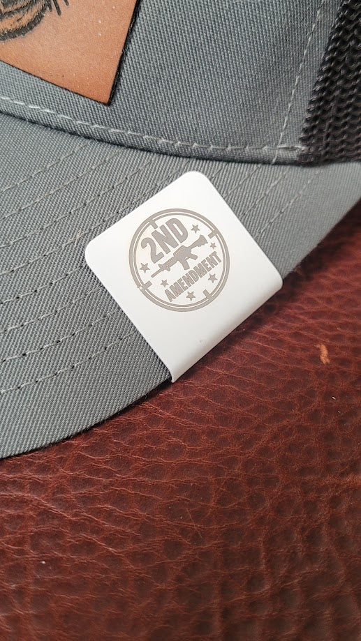 Hat Clip Push-On "2nd Amendment Crosshairs"