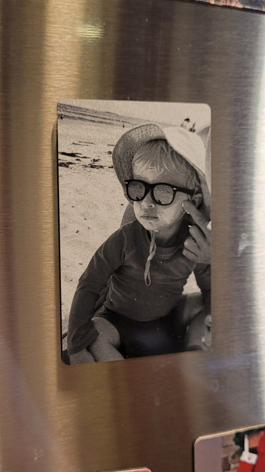 Custom Aluminum 3" x 2" Photo