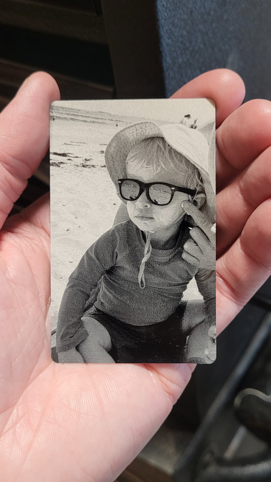 Custom Aluminum 3" x 2" Photo
