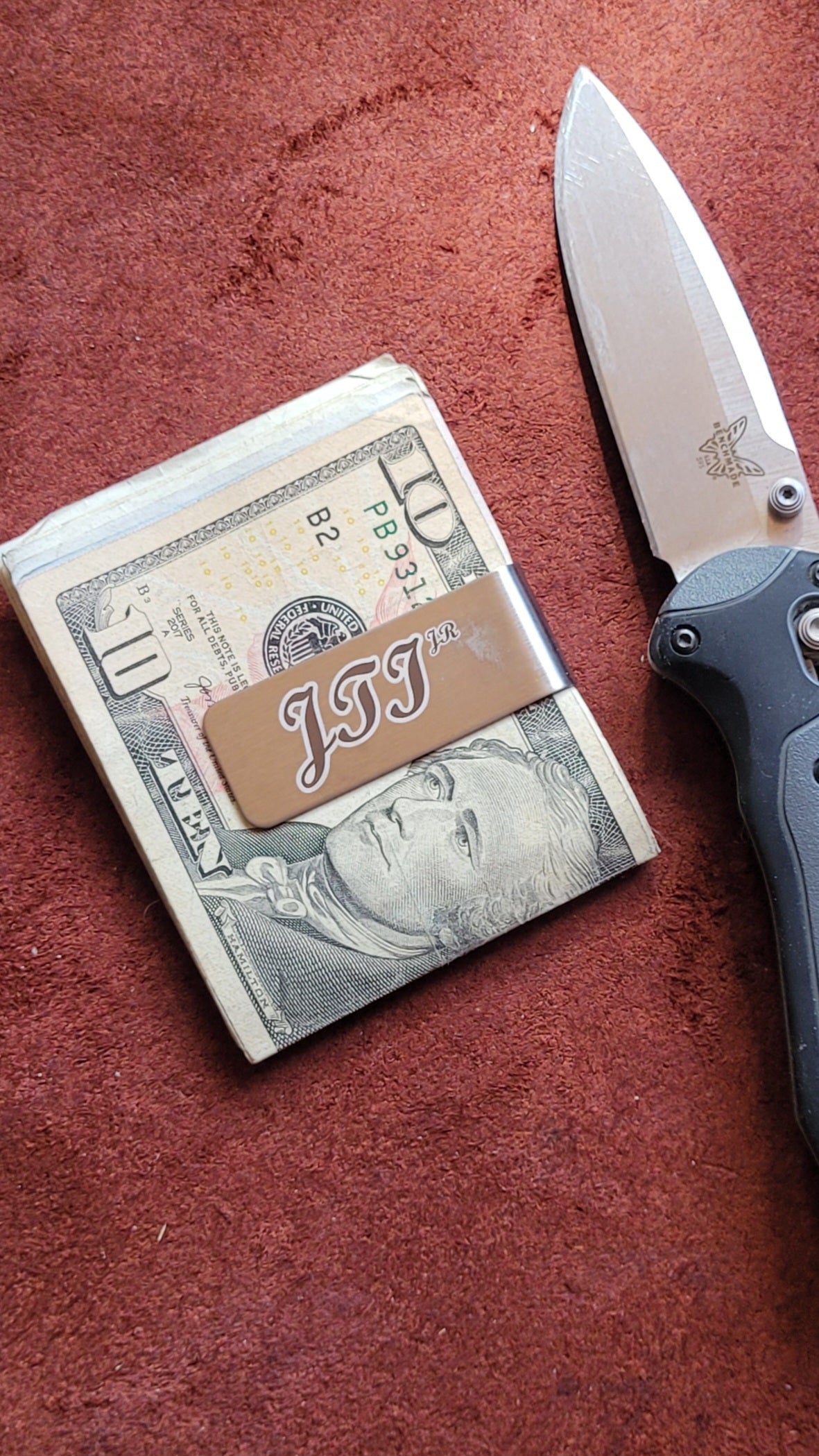 Initials Money Clip